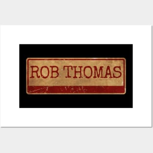 Aliska, text red retro Rob Thomas Posters and Art